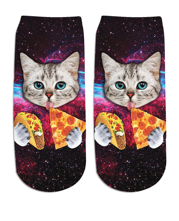 Taco Cat Ankle Socks